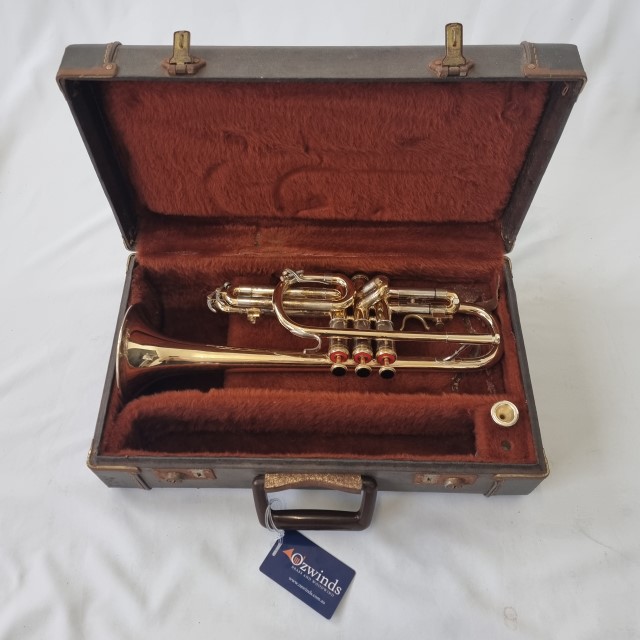 Olds Super Cornet Gold Plate #510824 USED